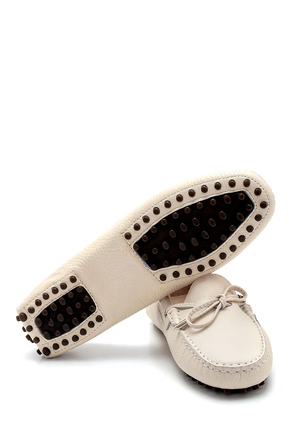 Kadın Deri Fiyonk Detaylı Loafer