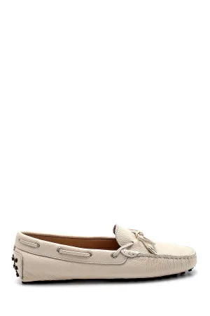 Kadın Deri Fiyonk Detaylı Loafer