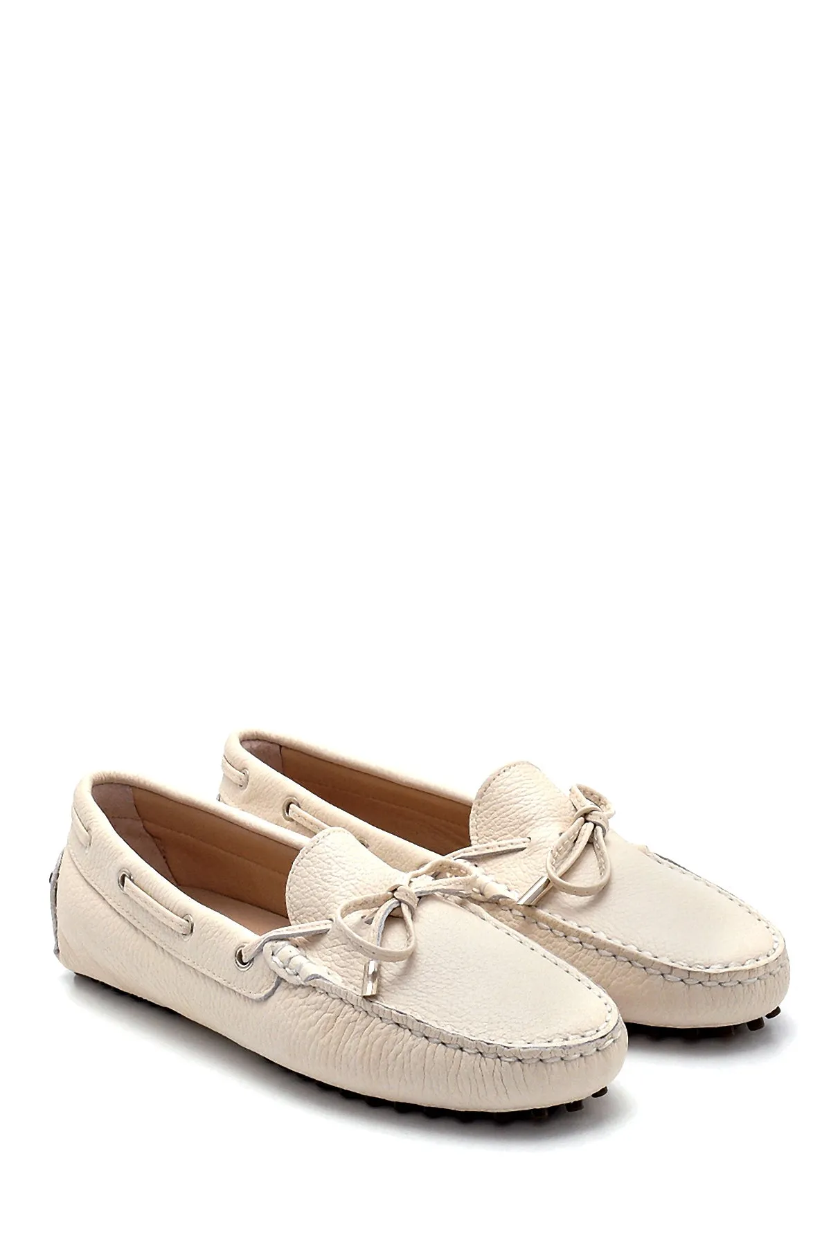 Kadın Deri Fiyonk Detaylı Loafer