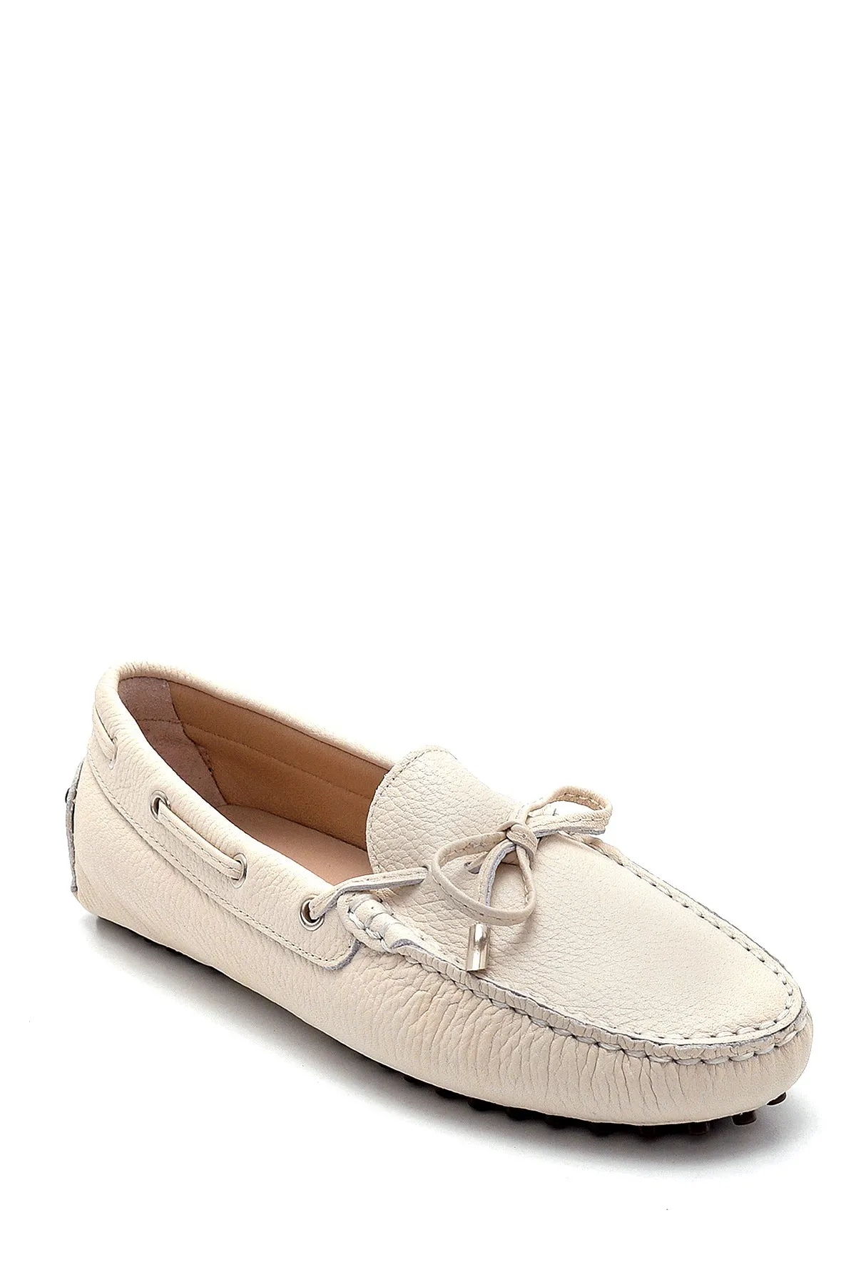 Kadın Deri Fiyonk Detaylı Loafer