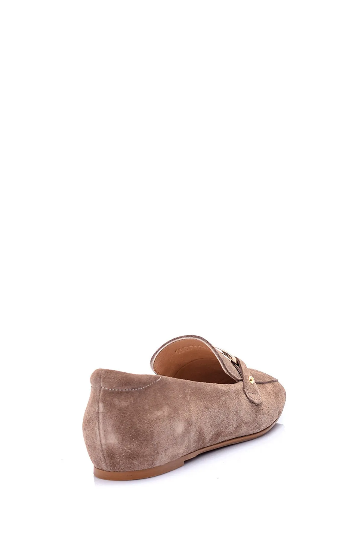 Kadın Süet Tokalı Loafer