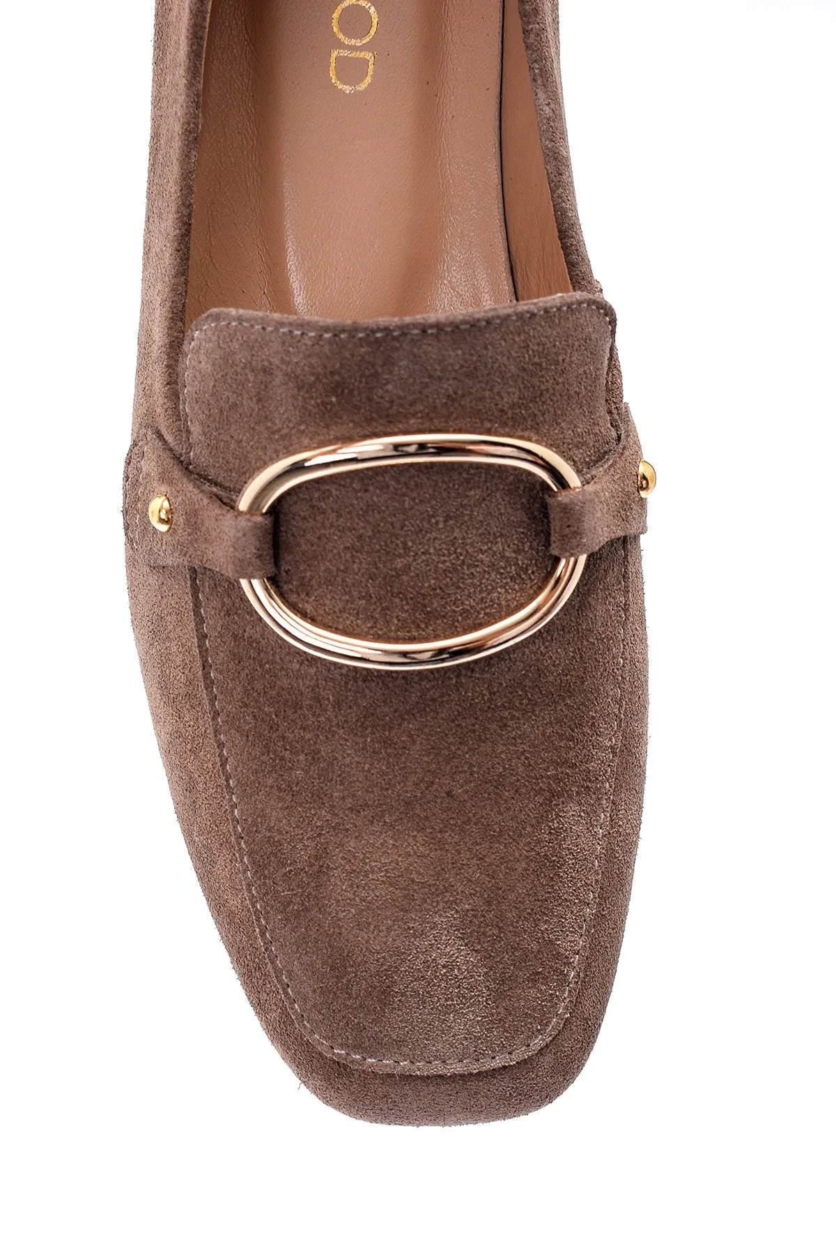 Kadın Süet Tokalı Loafer