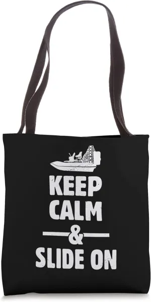 Keep Calm - Airboating Propelled Water Craft Water Ruler Tote Bag