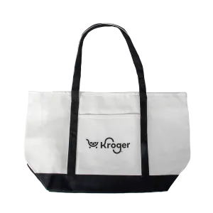 KMD-113 | Cotton Canvas Zippered Boat Tote