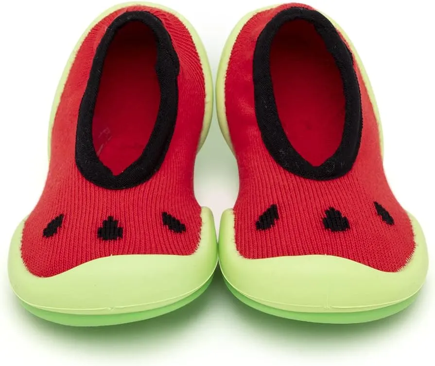 Komuello Baby & Toddler Shoe, Pull Up, First Walker, Flat, Non Slip, Soft Cotton, Premium Sock Shoes - Summer
