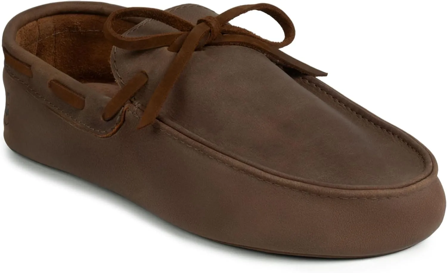 La Leche, Boat Slippers for Men, Cushioned Shoes for Home, Indoor-friendly Sole, Memory Foam and Full Grain Leather, Handmade
