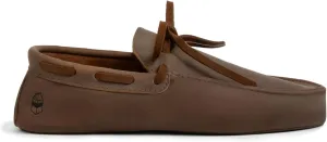 La Leche, Boat Slippers for Men, Cushioned Shoes for Home, Indoor-friendly Sole, Memory Foam and Full Grain Leather, Handmade