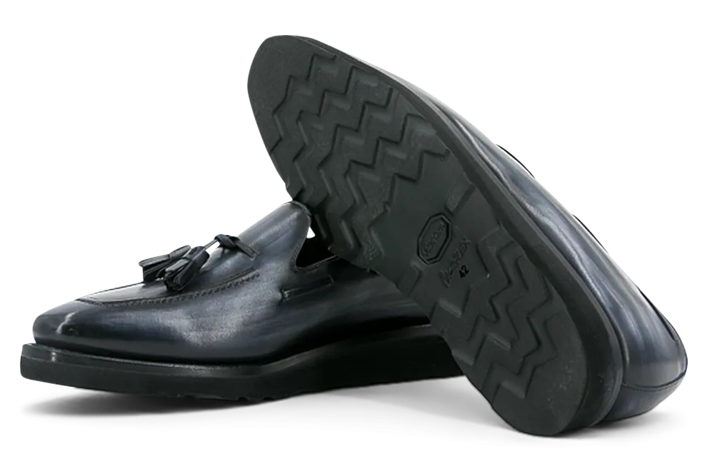 Leather Loafer Monti │ Grey Patina Soles