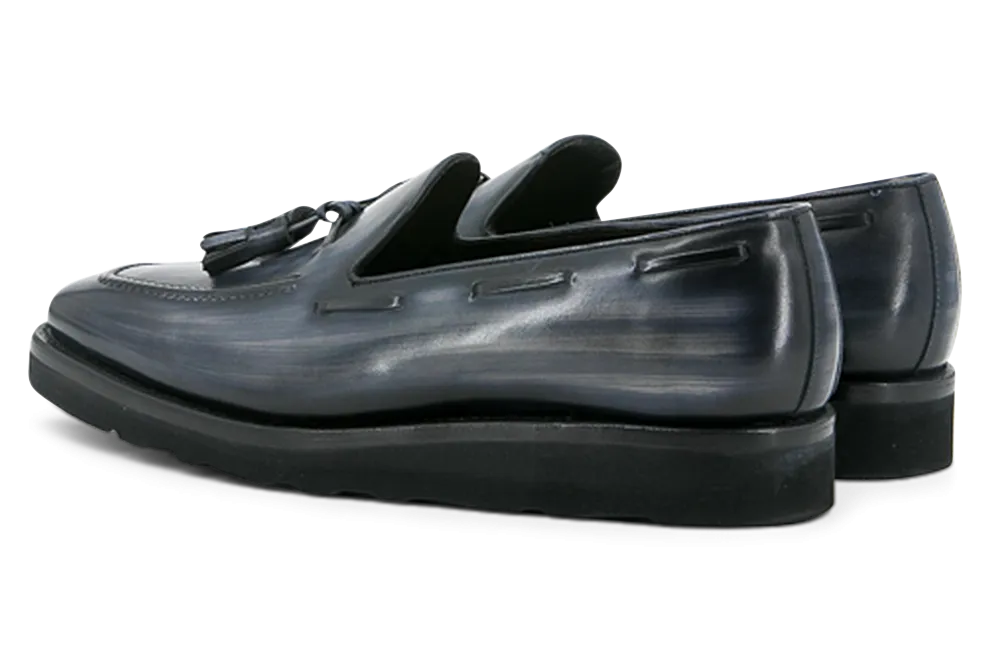 Leather Loafer Monti │ Grey Patina Soles