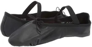 Leo Girls Ballet Russe Dance Shoe, Black, 13.5 Little Kid