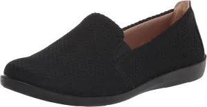 LifeStride Womens Next Level Sneaker, True Black, 7.5 Wide US