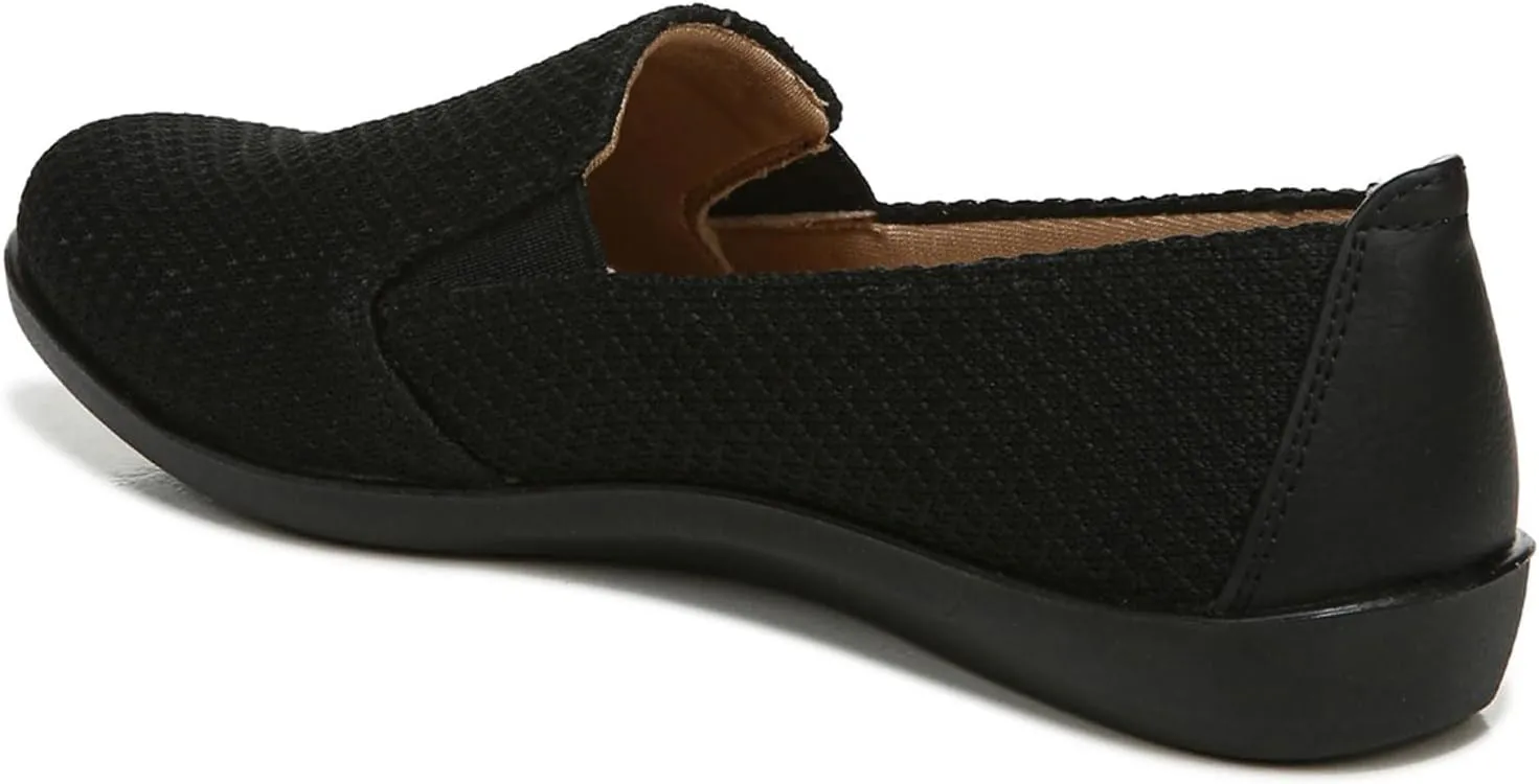 LifeStride Womens Next Level Sneaker, True Black, 7.5 Wide US