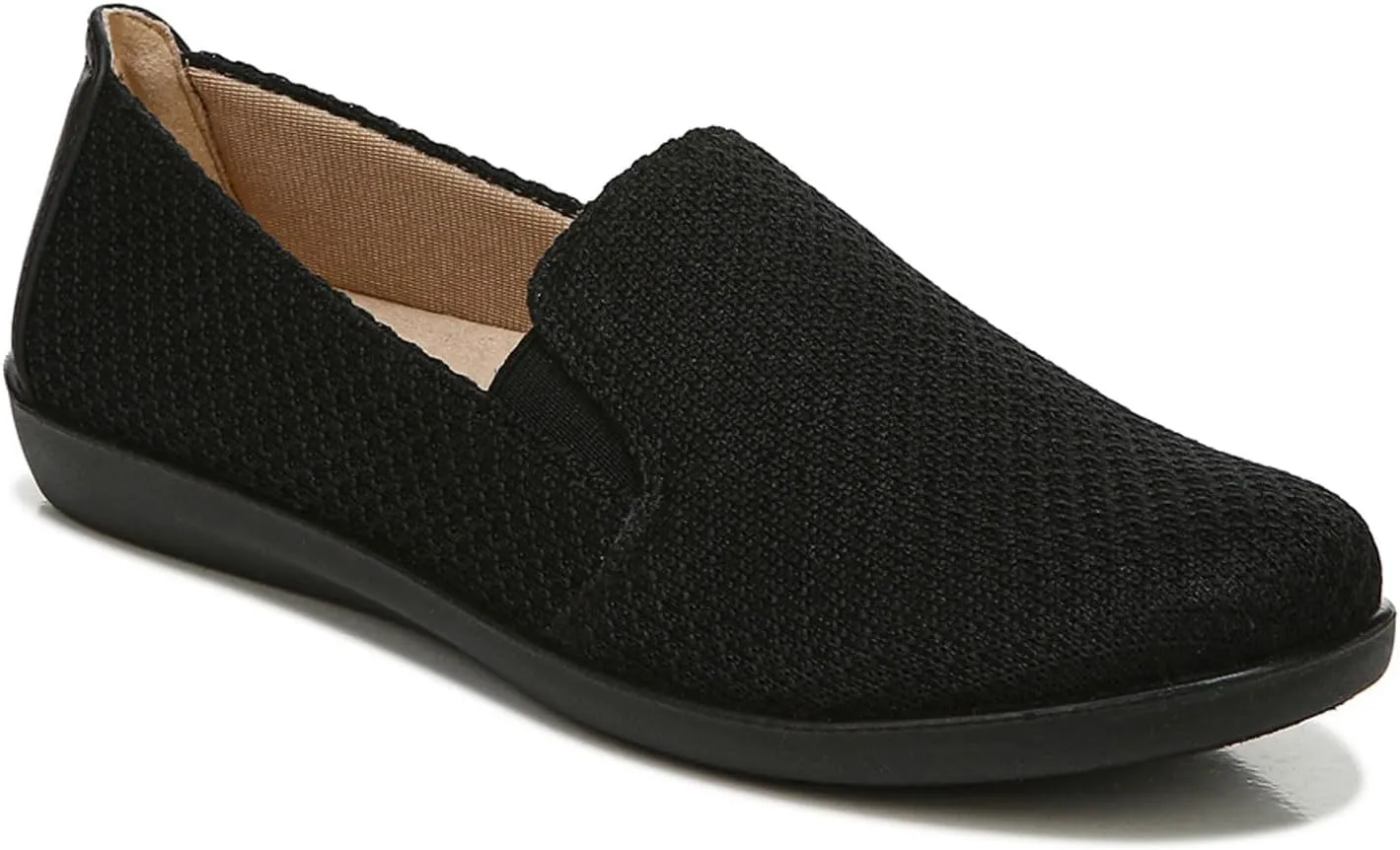LifeStride Womens Next Level Sneaker, True Black, 7.5 Wide US
