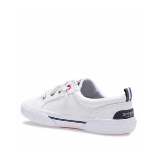 Little Girl's Pier Wave White Sneaker (SCK163656)