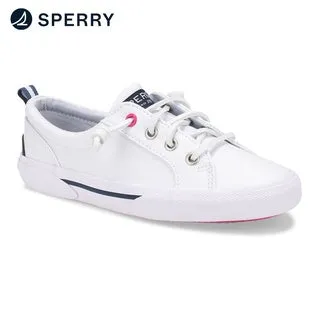 Little Girl's Pier Wave White Sneaker (SCK163656)