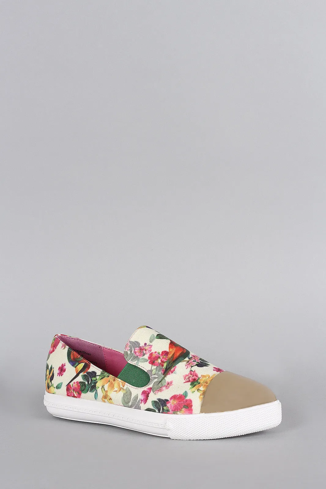 Loafer Floral Cap Toe Pointy Flexible Industrial-grade Flat Toe Priveleged