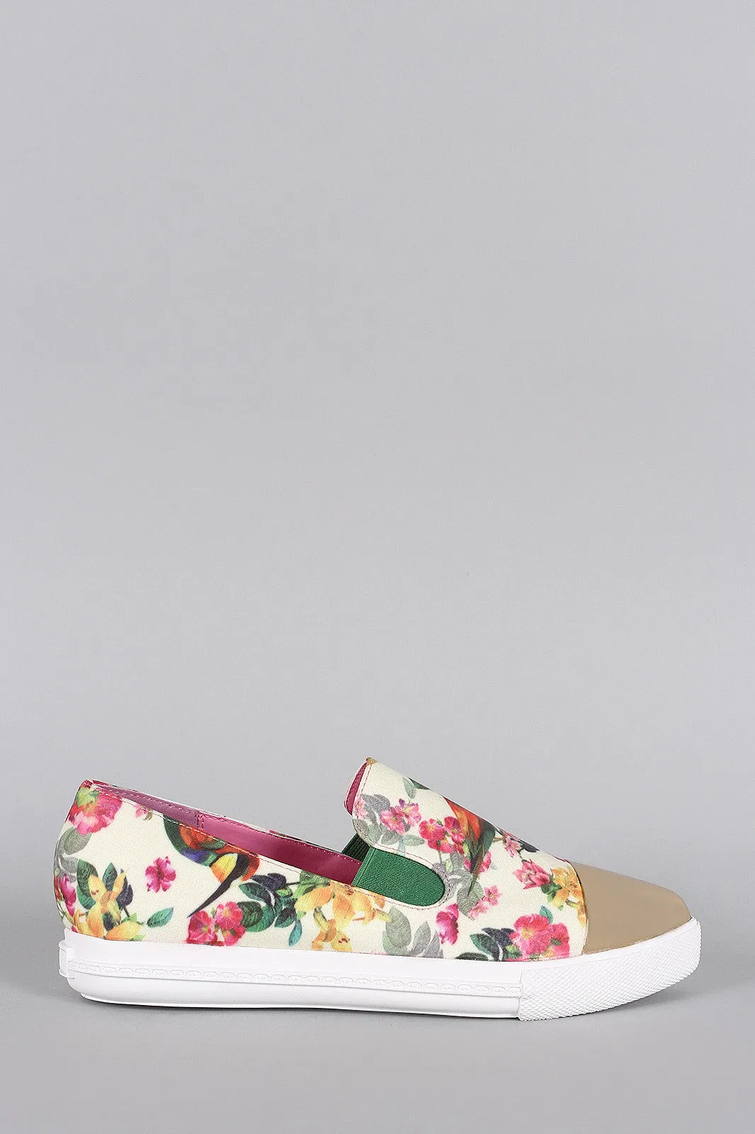 Loafer Floral Cap Toe Pointy Flexible Industrial-grade Flat Toe Priveleged