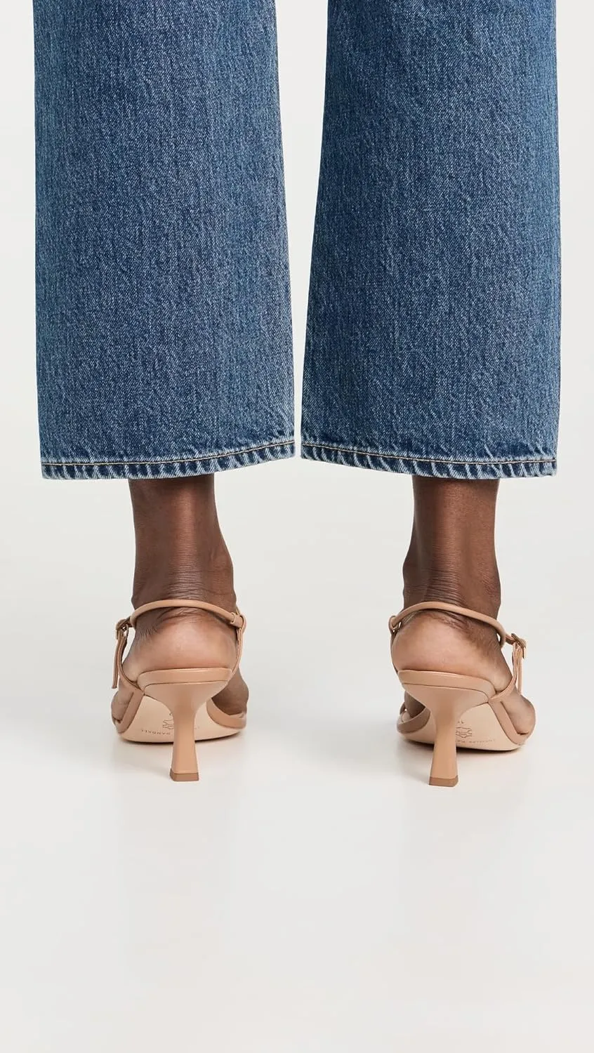 Loeffler Randall Women's Triana Strappy Mid Heel Sandals with Ball