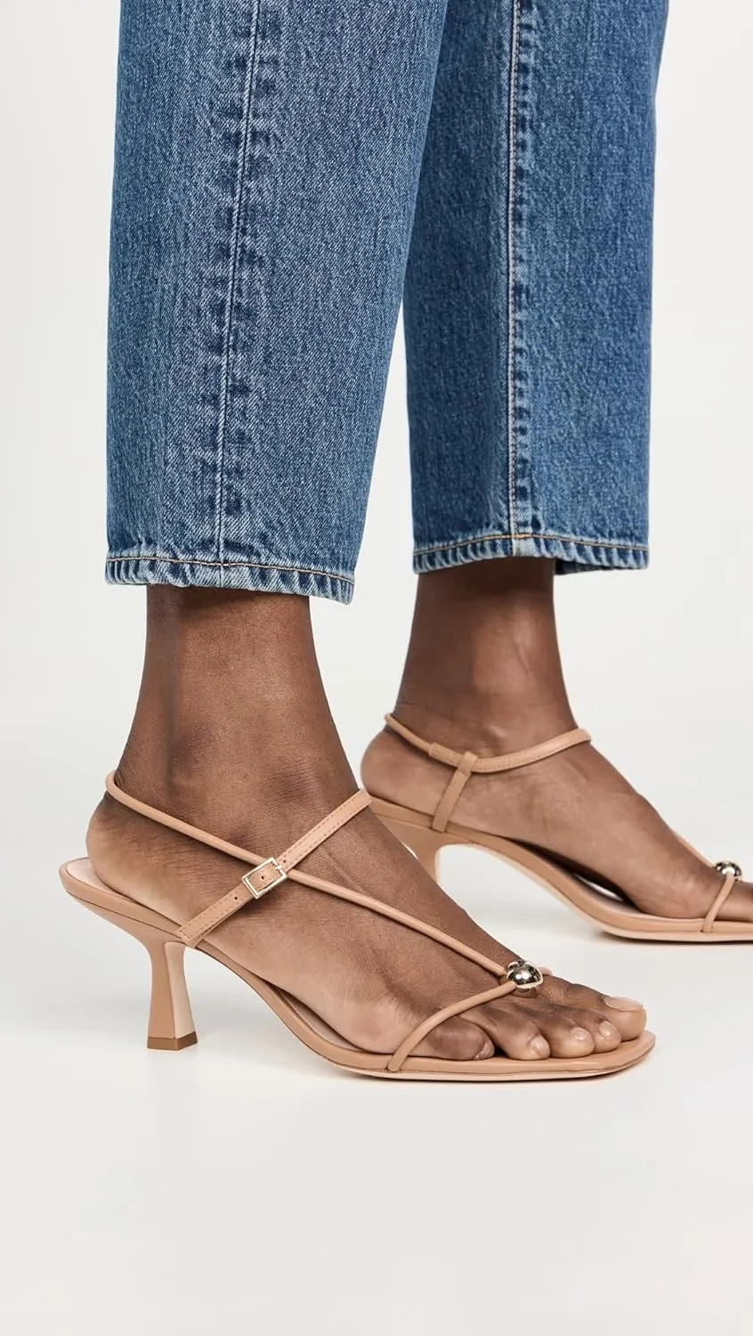 Loeffler Randall Women's Triana Strappy Mid Heel Sandals with Ball