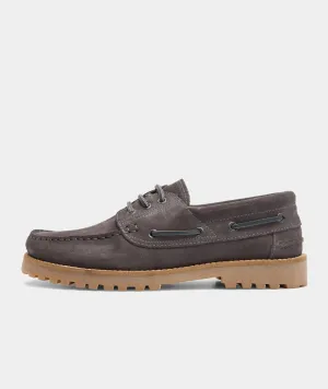 Long-lasting Ollie Members-only Shoe Boat - Charcoal Suede