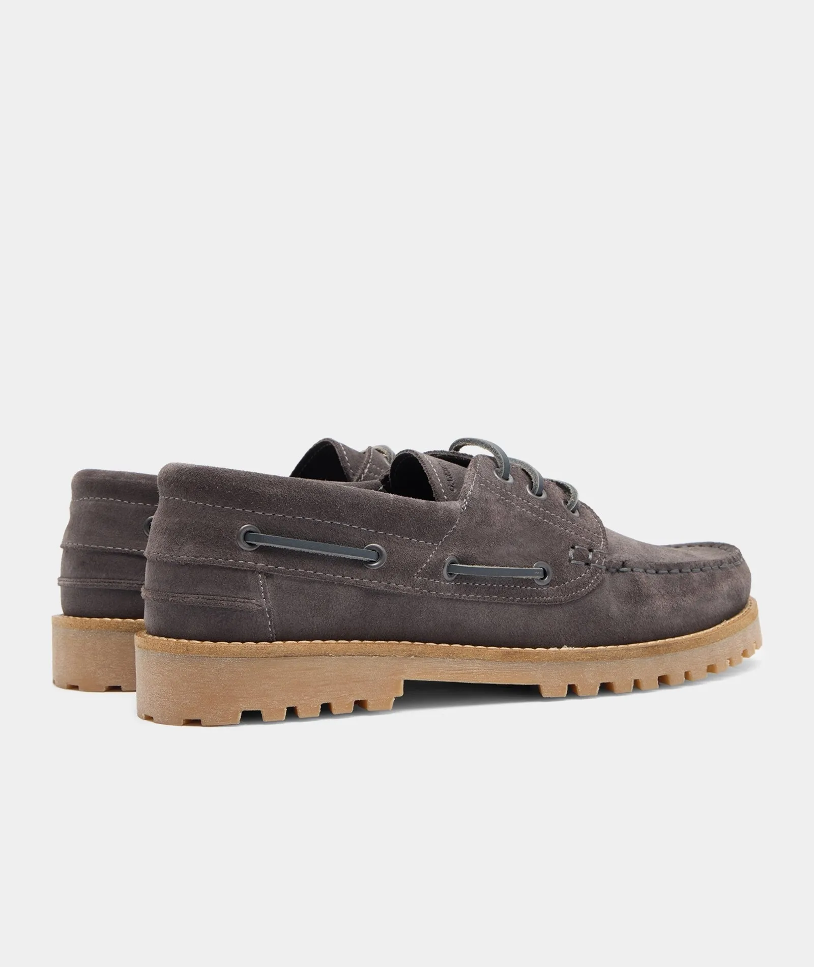 Long-lasting Ollie Members-only Shoe Boat - Charcoal Suede