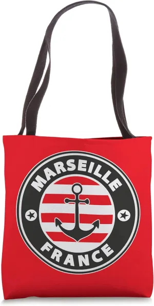 Marseille France beach vintage sailing holiday sun souvenir Tote Bag
