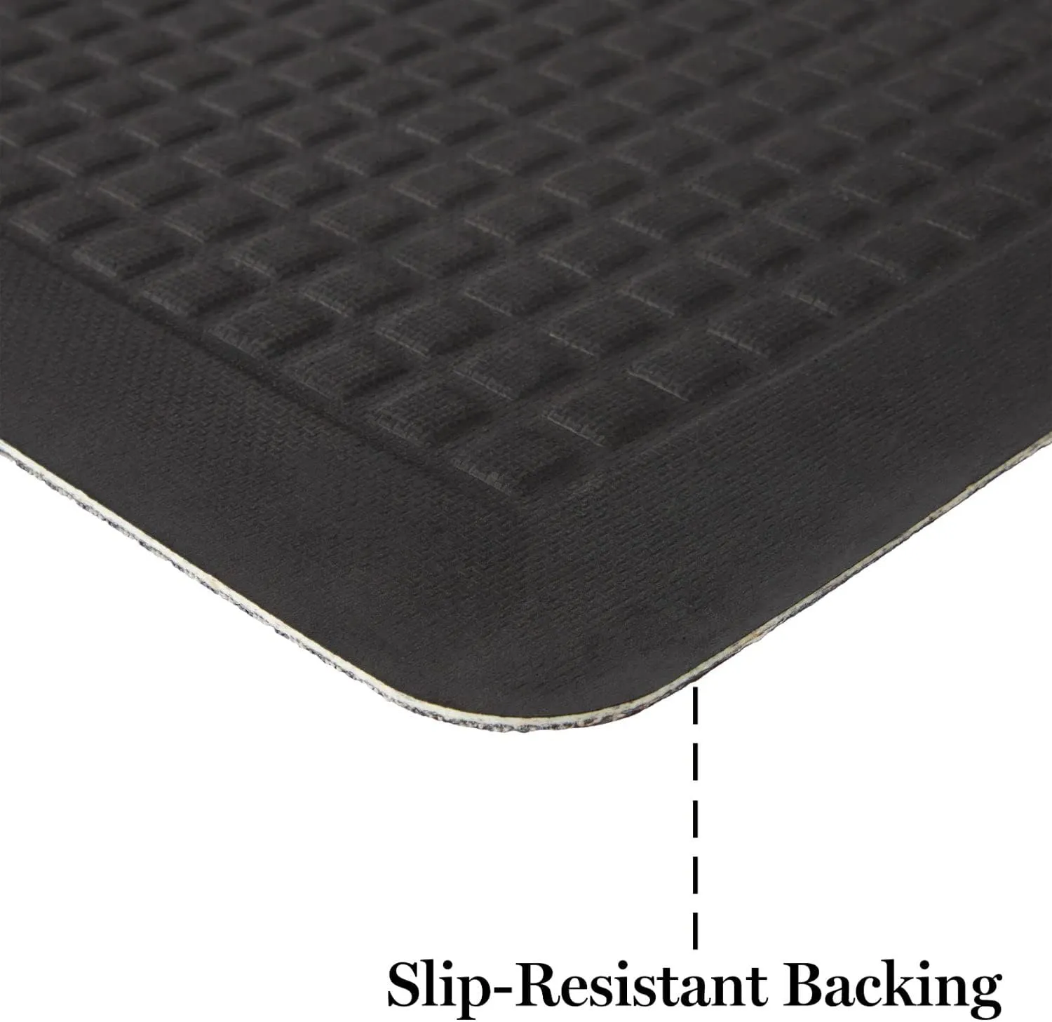 Martha Stewart Mira Modern Heathered Anti-Fatigue Air-Infused Kitchen Mat, Beige, 19.6"x32"