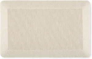 Martha Stewart Mira Modern Heathered Anti-Fatigue Air-Infused Kitchen Mat, Beige, 19.6"x32"