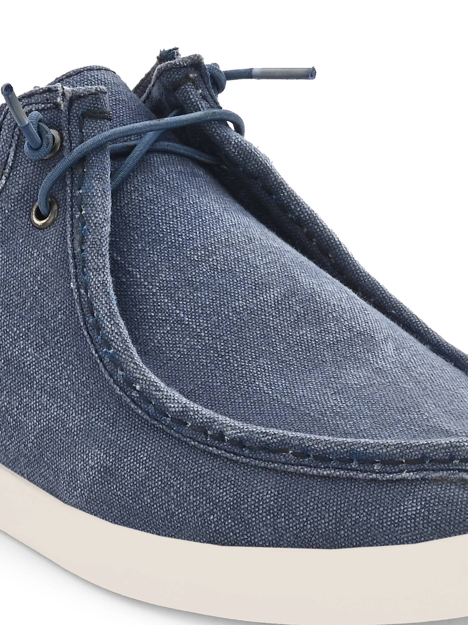 Men's Canvas Fancy Lace Up Casual Shoes