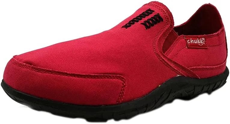 Men's Casual Canvas Slip on Loafers Leisure Flat Boat Shoes