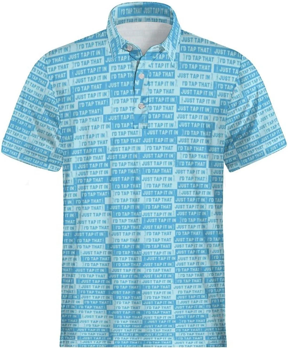 Mens Funny Polo Shirts, Short Sleeve Golf Shirts, Moisture Wicking Quick-Dry Business Casual Shirt for Men