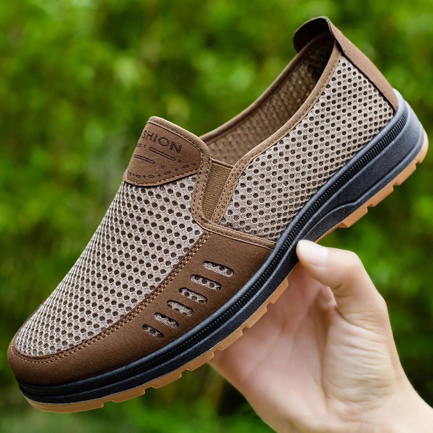 Men's Orthopedic Comfortable Slip-On Shoes Slip on Lightweight Breathable Fashion Sneaker Breathable Work Shoes