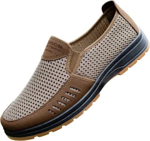 Men's Orthopedic Comfortable Slip-On Shoes Slip on Lightweight Breathable Fashion Sneaker Breathable Work Shoes