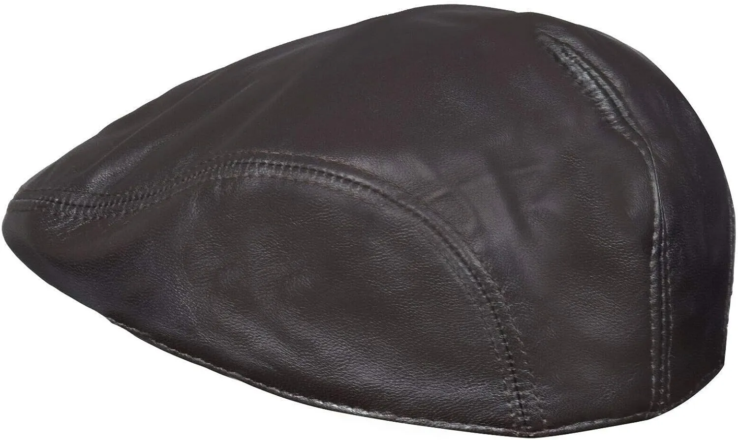 Men's Real Soft Leather Ivy Beret Newsboy Gatsby Golf Cabbie Flat Cap Hats