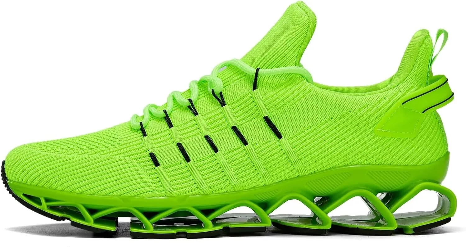 Mens Running Shoes Mesh Breathable Trail Runners Fashion Sport Blade Walking Tennis Sneakers