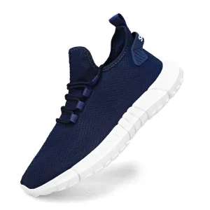 Men's Sneakers – Breathable Mesh Athletic Shoes with Stable Heel for Sports