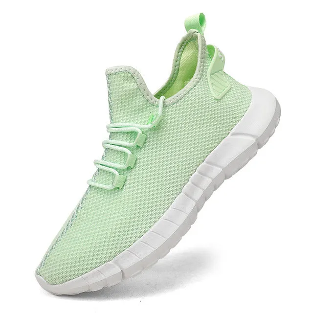 Men's Sneakers – Breathable Mesh Athletic Shoes with Stable Heel for Sports