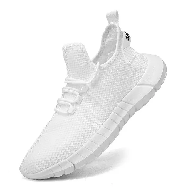 Men's Sneakers – Breathable Mesh Athletic Shoes with Stable Heel for Sports