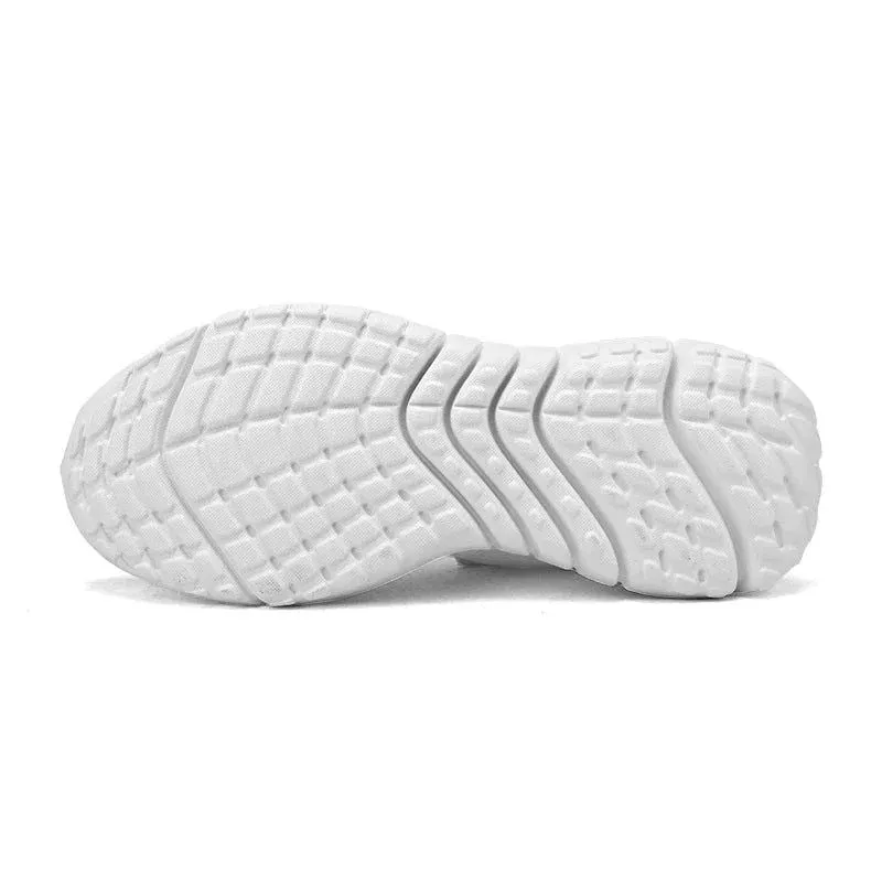 Men's Sneakers – Breathable Mesh Athletic Shoes with Stable Heel for Sports