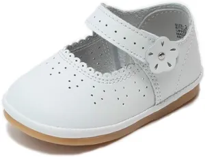 Mia Scalloped Leather Mary Jane (Baby)