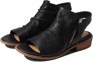 MOOMMO Women Low Block Heel Sandal Booties Peep Toe Side Zipper Sandals Cut Out Backless Chunky Stacked Heel Slingback Ankle Boots Open Toe Pleated Retro Casual Heeled Sandals Dress Party 4-11 M US