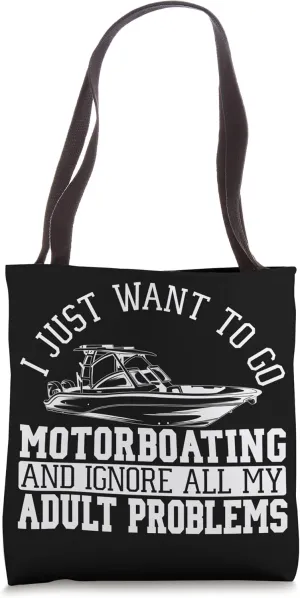 Motorboating Powerboat Engine Motorboat Tote Bag