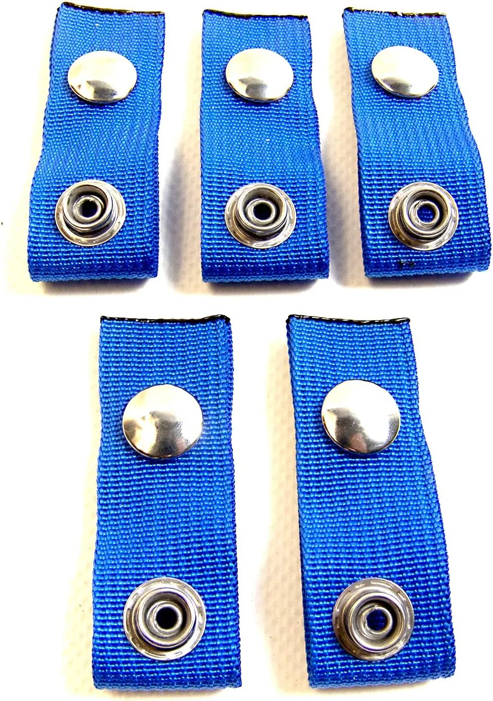 N.W. Tarp & Canvas Extender Snaps for Your Boat Cover, Blue (Extend A Snap), Adds 1.5" Inch, Finger Loop Built in, 5 Piece Set