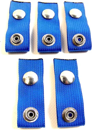 N.W. Tarp & Canvas Extender Snaps for Your Boat Cover, Blue (Extend A Snap), Adds 1.5" Inch, Finger Loop Built in, 5 Piece Set