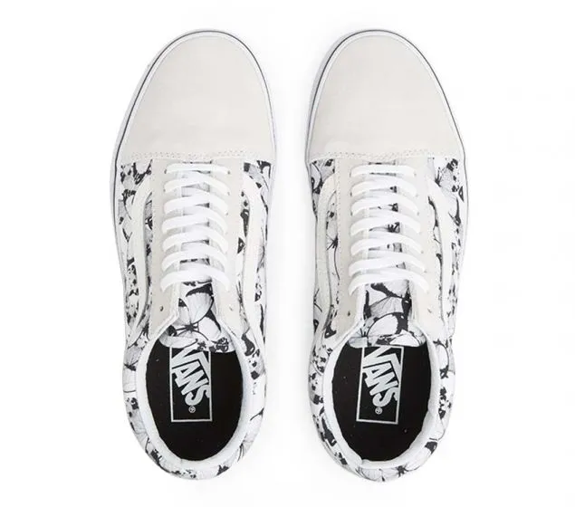 OLD Clean lines VANS (BUTTERFLY) TRUE | WHITE BLACK Superior-grade | SKOOL