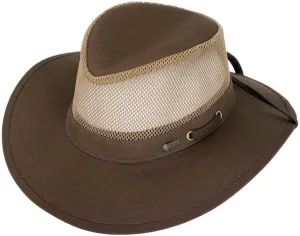 Outback Trading Company Men's 14726 River Guide Ii Canvas Breathable Moisture Wicking UPF 50 Outdoor Hat with 4" Mesh Crown