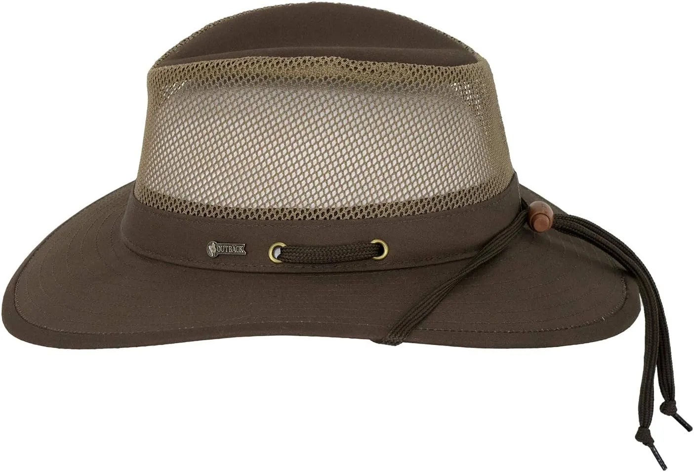 Outback Trading Company Men's 14726 River Guide Ii Canvas Breathable Moisture Wicking UPF 50 Outdoor Hat with 4" Mesh Crown