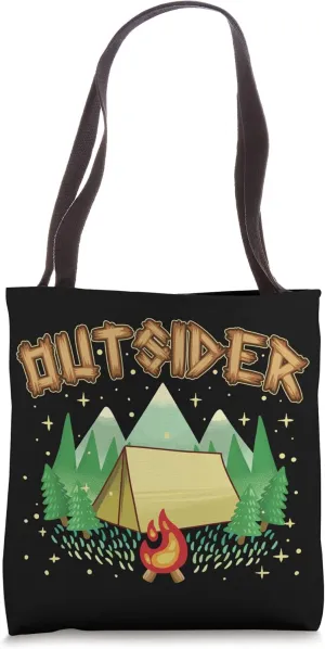 Outsider Traveling Camping Activity Trip Traveler World Fun Tote Bag