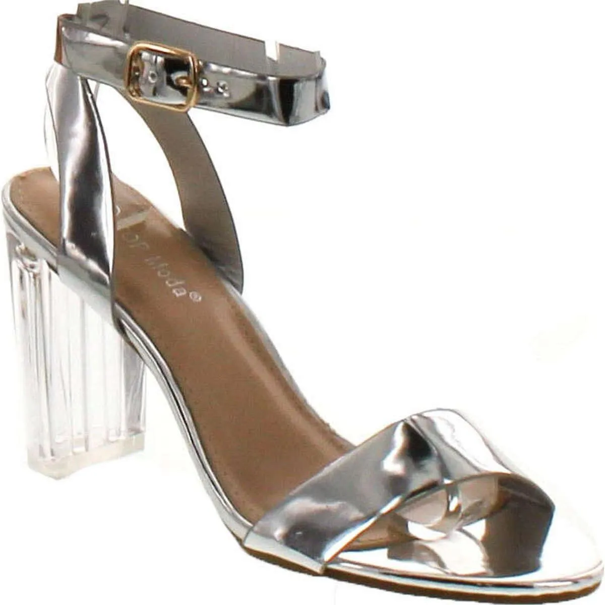 Over The Toe Cross Strap Block Heel Open Toe Dress Sandal