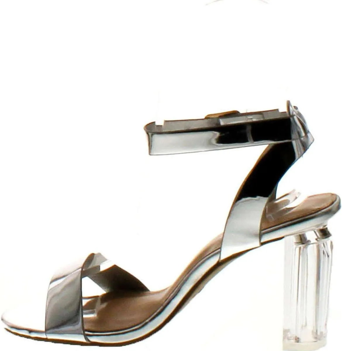 Over The Toe Cross Strap Block Heel Open Toe Dress Sandal
